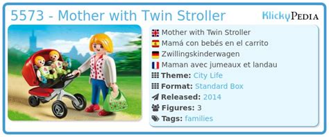 Playmobil Set Mother With Twin Stroller Klickypedia