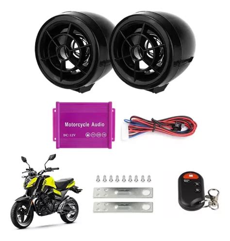 Bocinas Moto Alarma Amplificador Estereo Bluetooth Usb Fm Tf MercadoLibre