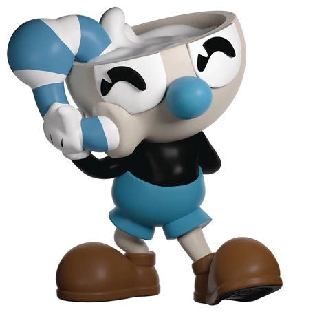 Feb218288 Cuphead Mugman Vinyl 37in Figure Previews World