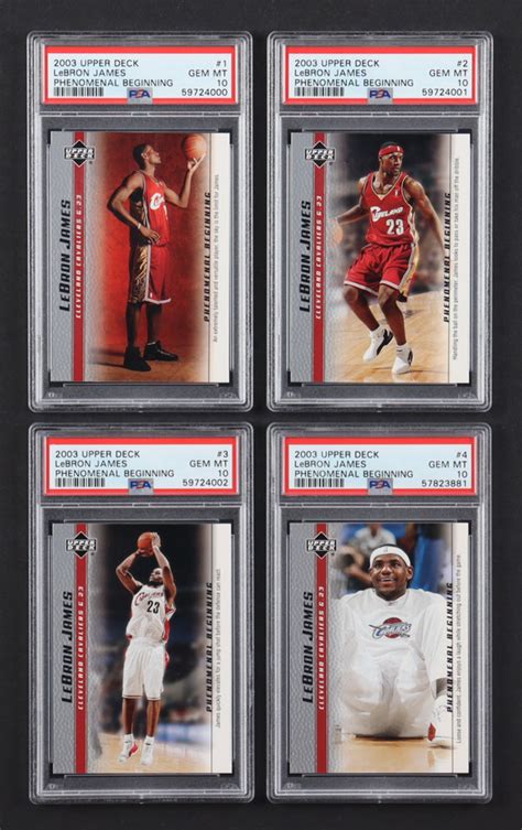 Complete Set Of Psa Graded Upper Deck Phenomenal