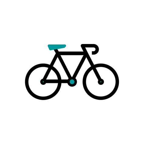 Bike Icon Vector Logo Template Illustration Design Bicycle Outline