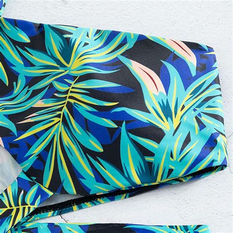 Conjunto De Bikini Sexy Con Tanga Halter Para Mujer Conjunto De Bikini