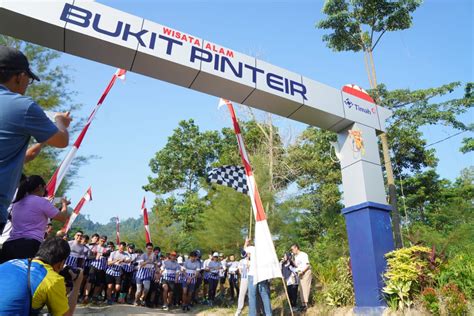 Dukung Wisata Bukit Pinteir Pt Timah Tbk Gelar Timah Trail Run