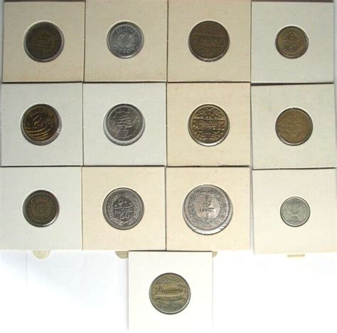 Libanon LEBANON Collection of 13 coins 1929-1975, many in top condition ...
