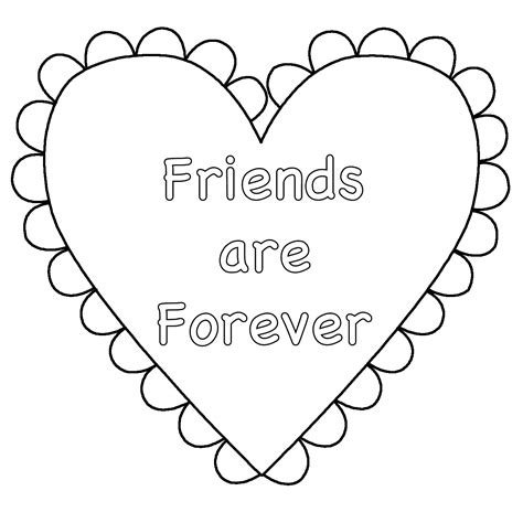 Best Friends Forever Coloring Pages To Print