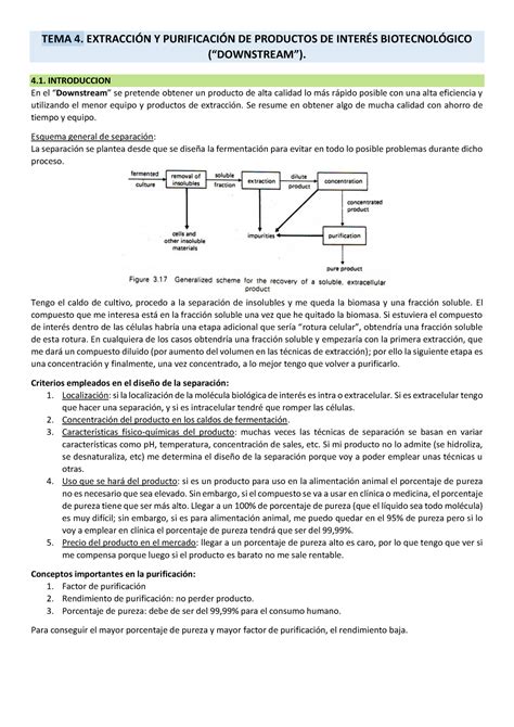 Tema Apuntes Tema Tema Extracci N Y Purificaci N De