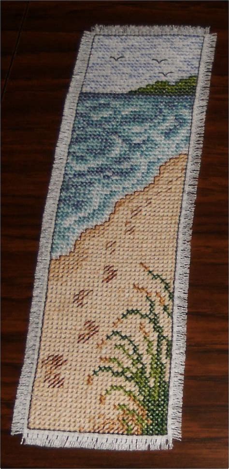 Footsteps In The Sand Cross Stitch Bookmark Beautiful Etsy