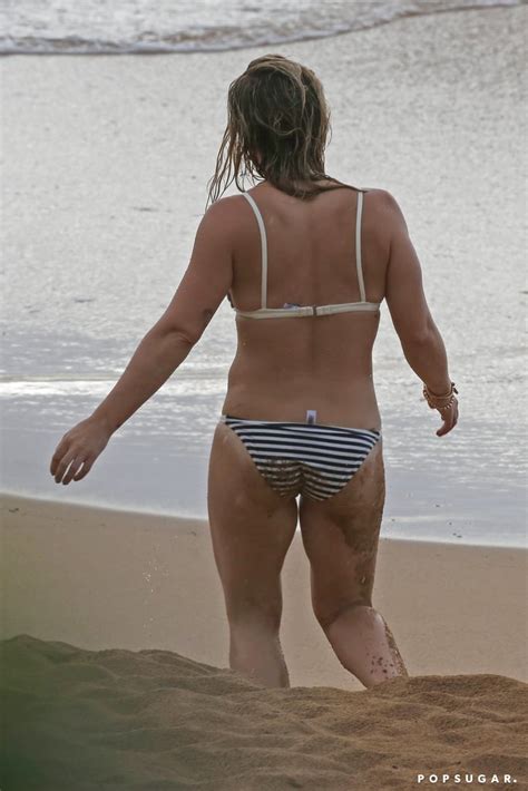 Hilary Duff Wearing A Bikini On The Beach In Hawaii Pictures Popsugar