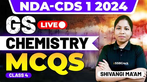 NDA CDS 1 2024 Exam Chemistry MCQs Class 4