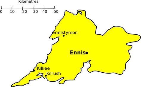 Map of Enniskillen, Ireland Clip Art Image - ClipSafari