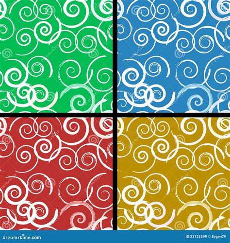 Seamless Spiral Pattern Vector Illustration 23023000