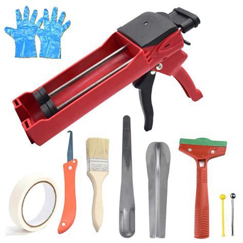 400ml Steel Dual Component Cartridge Gun Applicator Hydraulic Manual Glue Gun Repair China