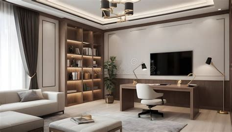 Elegant, Modern, Minimalistic Study Room Design Template for the ...