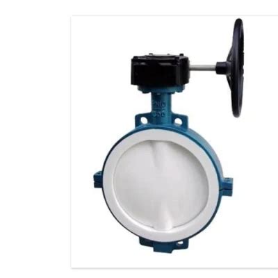 Manual Wafer Type Fluorine Lined Butterfly Valve China Fluorine Lined