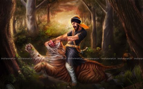 imsharanart concept artist: HARI SINGH NALWA hunted down A TIGER!