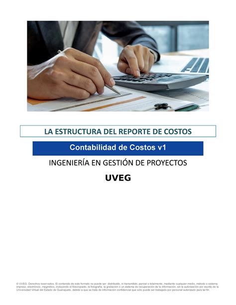 Reporte Costos La Estructura Del Reporte De Costos Ingenier A En