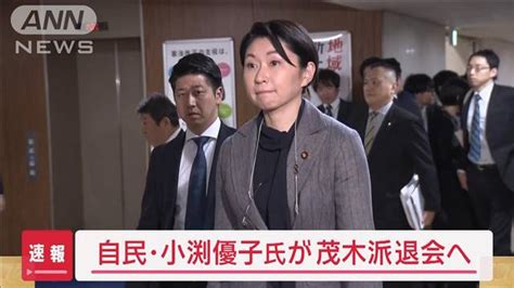 【画像】「けじめとして判断した」小渕優子氏が茂木派退会へ ライブドアニュース