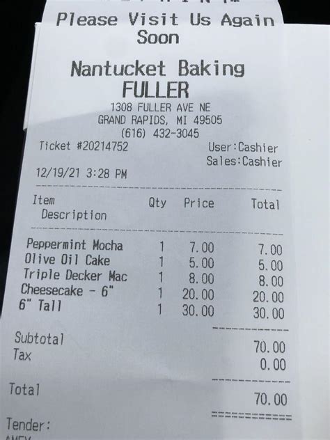 Menu at Nantucket Baking Company - Fuller Ave restaurant, Grand Rapids