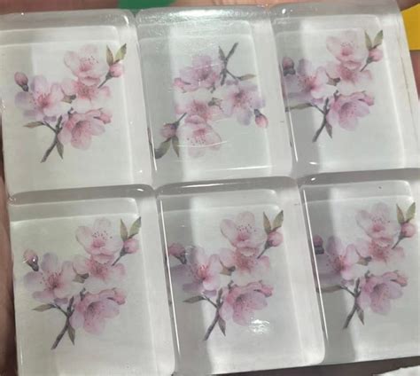 Cherry Blossom American Mahjongg Tile Set Engraved Hand Painted