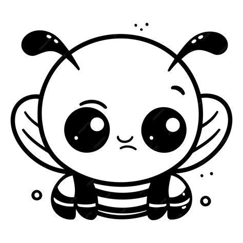 Premium Vector Cute Bee Cartoon Character Vector Illustration