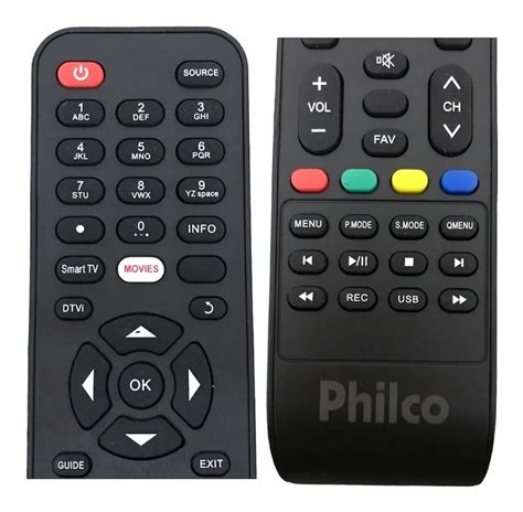 Controle Remoto Original Philco Smart Tv Universal Teclas Smart Tv