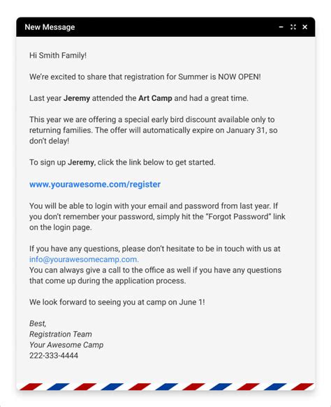 Summer Camp Email Templates Essential Camp Emails