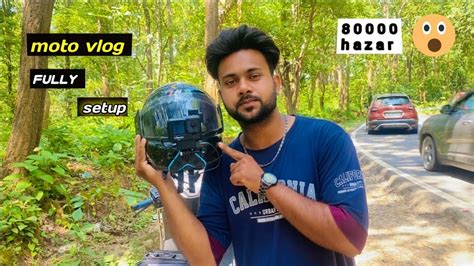 How To Moto Vlog Setup Moto Vlogging Setup Helmet Setup YouTube