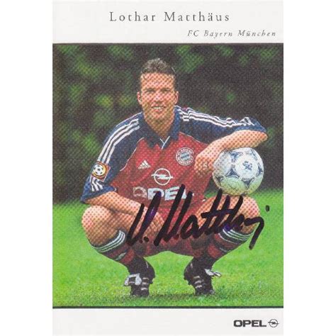 Jual Memorabilia Lothar Matthaus Fc Bayern 99 00 Autograph Signature