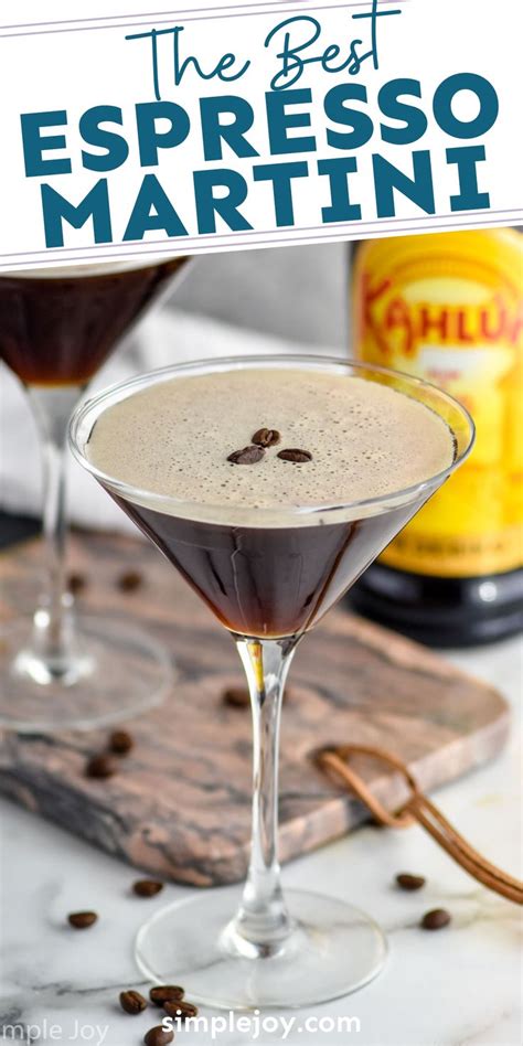 This Espresso Martini Is The Perfect Combo Of Kahlua Vodka And Espresso Easy To Make And Eve