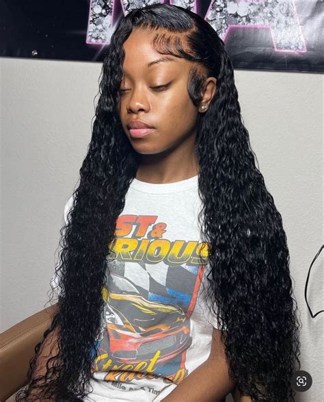 Deep Wave W Side Part Frontal Wig Hairstyles Hair Ponytail Styles