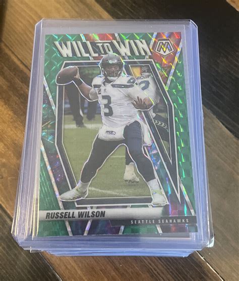 Panini Mosaic Will To Win Mosaic Prizm Ww Russell Wilson For