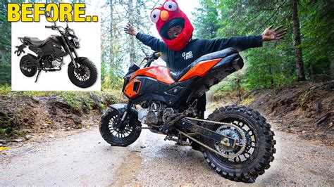 Street Bike Off Road Build Honda Grom Youtube