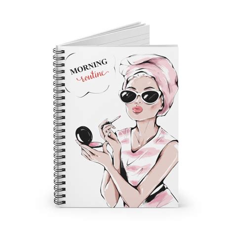 Morning Routine Spiral Notebook - Ruled Line - Etsy