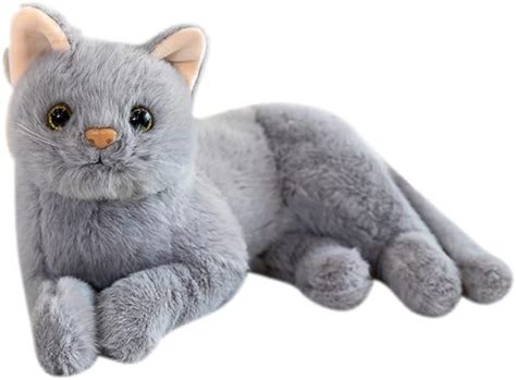 Vrai Chat En Peluche Cm Chat En Peluche Couch En Peluche Chat