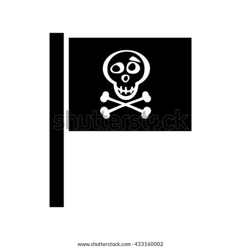 Pirate Flag Icon Vector Isolated Jolly Stock Vector Royalty Free