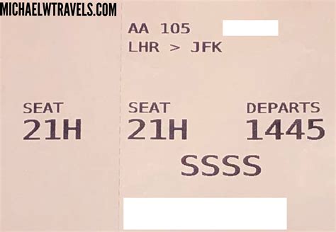 I Got The Dreaded Ssss On My Boarding Pass It Wasn T So Bad Michael