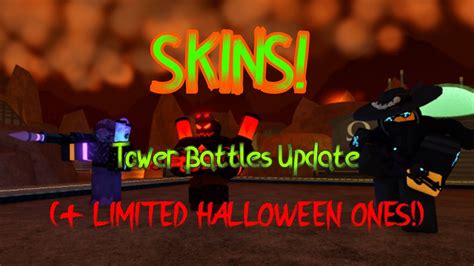 Tower Battles Halloween Update Roblox Youtube