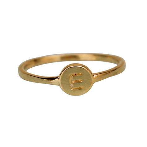 Anel Inicial E Banho Ouro 18k FOLIATE