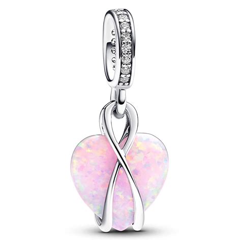 Pandora Mom Opalescent Heart Dangle Charm Precious Accents Ltd