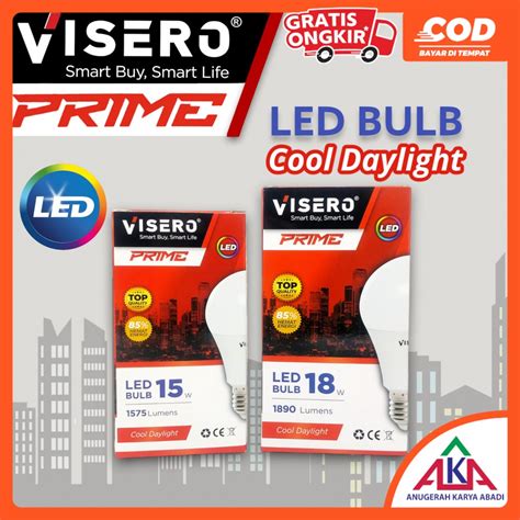 Jual Bohlam Lampu Led Visero Prime W W Sni Hemat Energi Cool