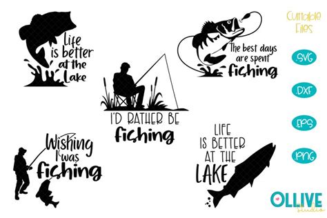 Fishing Svg Designs Bundle