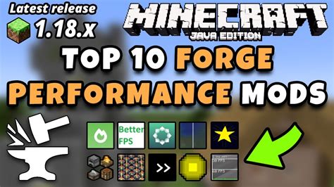 Minecraft Java 1 18 1 Top 10 Best Forge Performance FPS Boost Mods 1 18