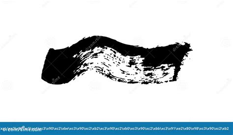 Beautiful Curve Line Brushes For Painting Isolated On White Backdrop