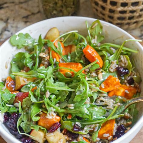 Autumn Harvest Salad With Maple Balsamic Vinaigrette Boo Boos Bakery