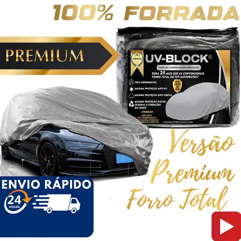 Capa Cobrir Carro 100 Forro Total Proteção Uv Sol Chuva Impermeável