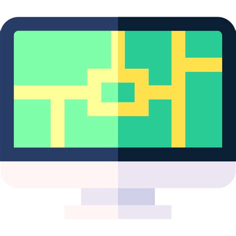 Map Basic Straight Flat Icon