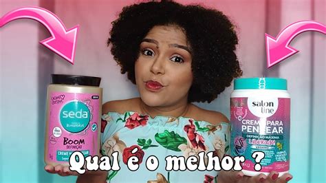 Batalha De Creme Seda Boom Defini O Vs Salon Line Defini O Maxima