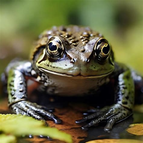 Premium Ai Image A Wild Frog With Grey Eyes Ai Generated