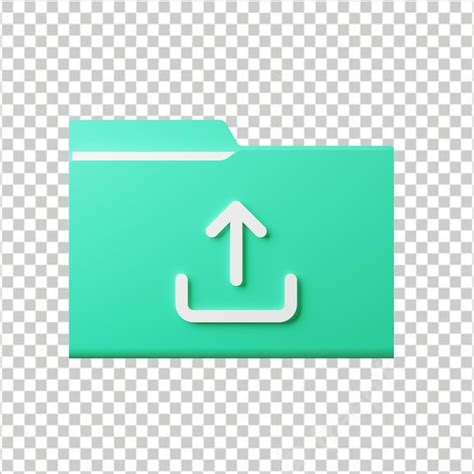 Icono De Carpeta Verde Con Una Flecha Que Apunta Hacia Arriba A La