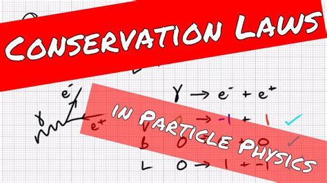 Particle Physics Conservation Laws A Level Physics Revision Youtube